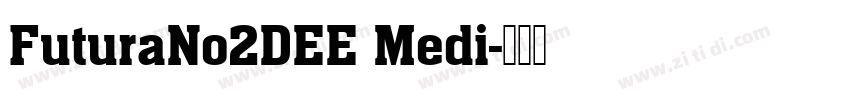 FuturaNo2DEE Medi字体转换